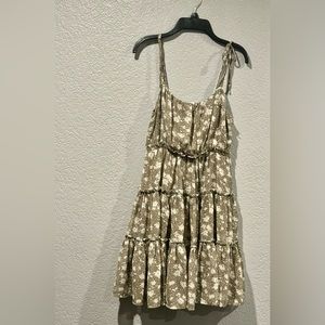 Floral Tiered Minidress Size Small